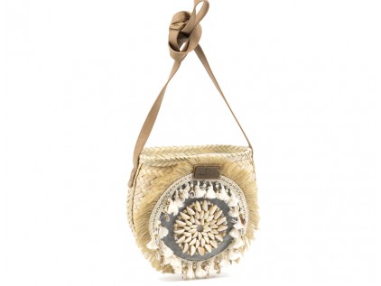 BOLSO BANDOLERA PEQUEÑO CONCHAS SHELL JEANS